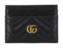 Gucci GG Marmont Cardholder, Leather, Black, 443127, 3*